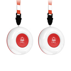 Sanjie Wireless Call Button for Seniors - Emergency SOS Pager System with 2 Panic Buttons