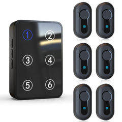 Daytech Wireless Caregiver Pager with LED Display – 500Ft Nurse Call System for Elderly & Patients (Waterproof Call Button)