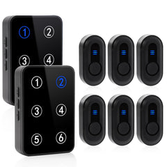 Sanjie Wireless Caregiver Pager for Elderly with Call Button & LED Display or Elderly/Patient/Disabled at Home/Hospital/Clinic