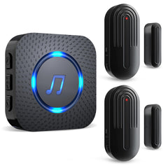 SanJie Wireless Door Alarm Chime – 800FT Entry Alert for Shop, Home & Office with 55 Ringtones