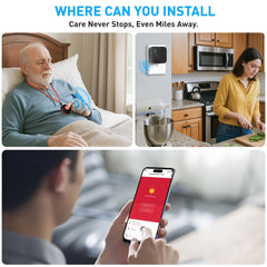 SanJie WiFi Emergency Call System with App Alerts & SOS Buttons
