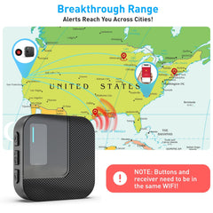 SanJie WiFi Emergency Call System with App Alerts & SOS Buttons