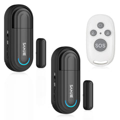 Sanjie New Wireless Pool Door Alarm with Remote – 120dB Adjustable Volume, 4 Modes for Home Security, Kids Safety, Elderly & Dementia Monitoring