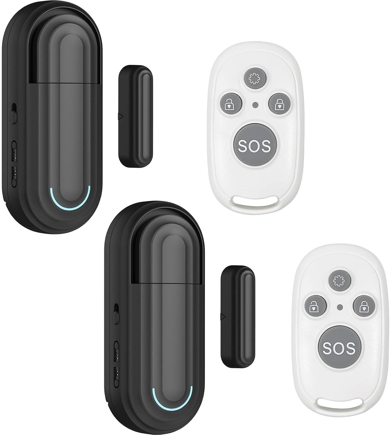 Sanjie Pool Door Alarm for Kids Safety, Wireless Window & Door Alarm Sensor with Remote, 0–120dB Adjustable Volume, 4 Modes, for Home Security & Dementia Monitoring