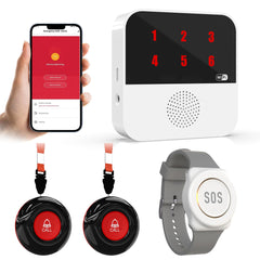 Sanjie TY05 Transform How You Care for Your Loved Ones – Even From Miles Away  No Monthly Fee with Led Number Display