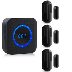 SanJie Wireless Door Chime with Sensor for Home, Office, or Business – 800Ft Range, 55 Chimes, 5 Volume Levels, Entry Alert for Door/Window