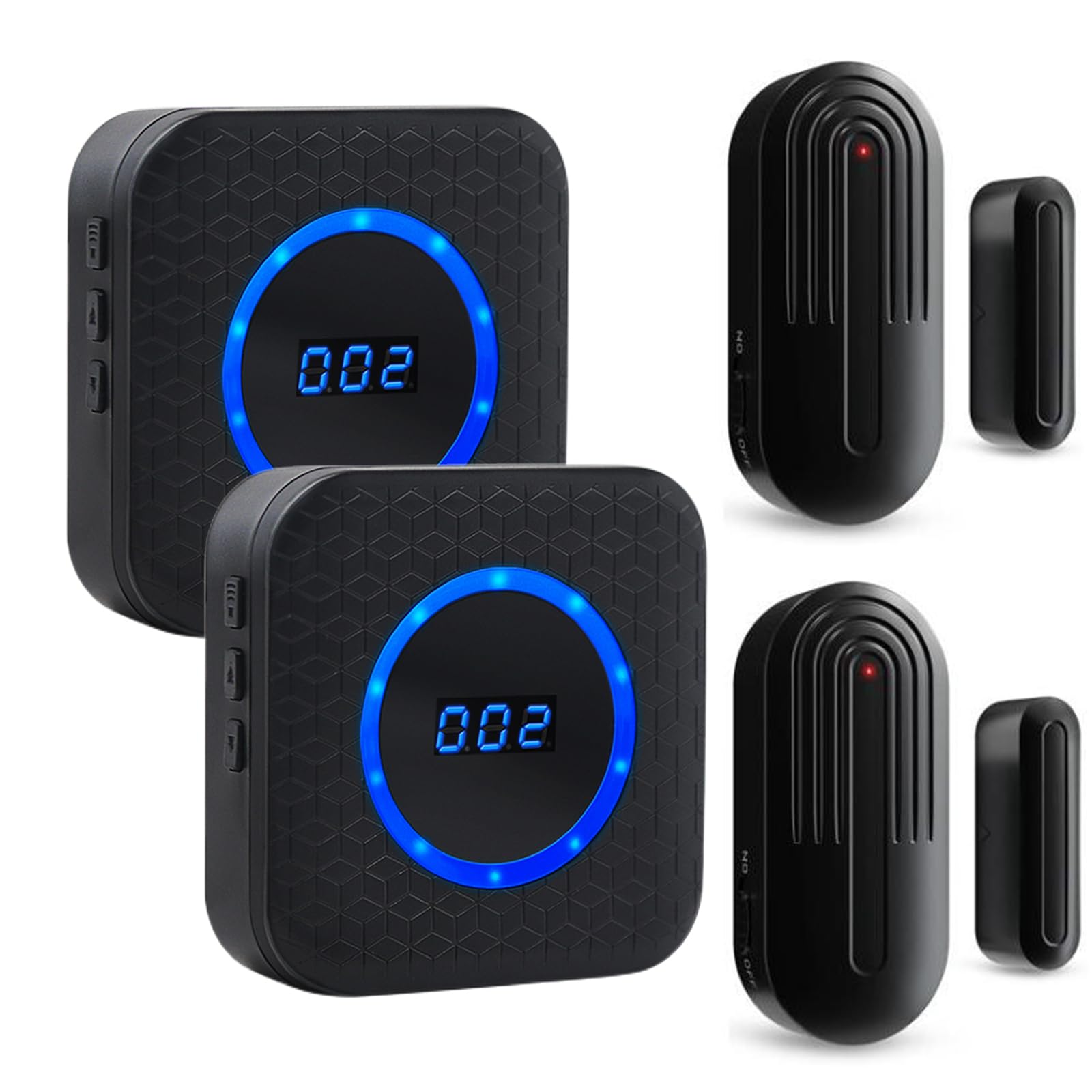 SanJie Wireless Door Chime with Sensor for Home, Office, or Business – 800Ft Range, 55 Chimes, 5 Volume Levels, Entry Alert for Door/Window