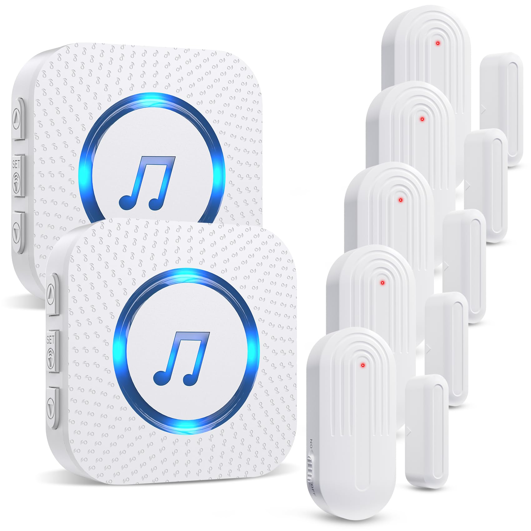 SanJie Wireless Door Chime for Business & Home – 500FT Range Entry Alert with 26 Chimes & Volume Control
