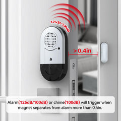Sanjie Door and Window Alarms – Loud Security Sensor for Home, Kids, Pool & Travel – Easy Install, Adjustable Volume, Long Battery Life