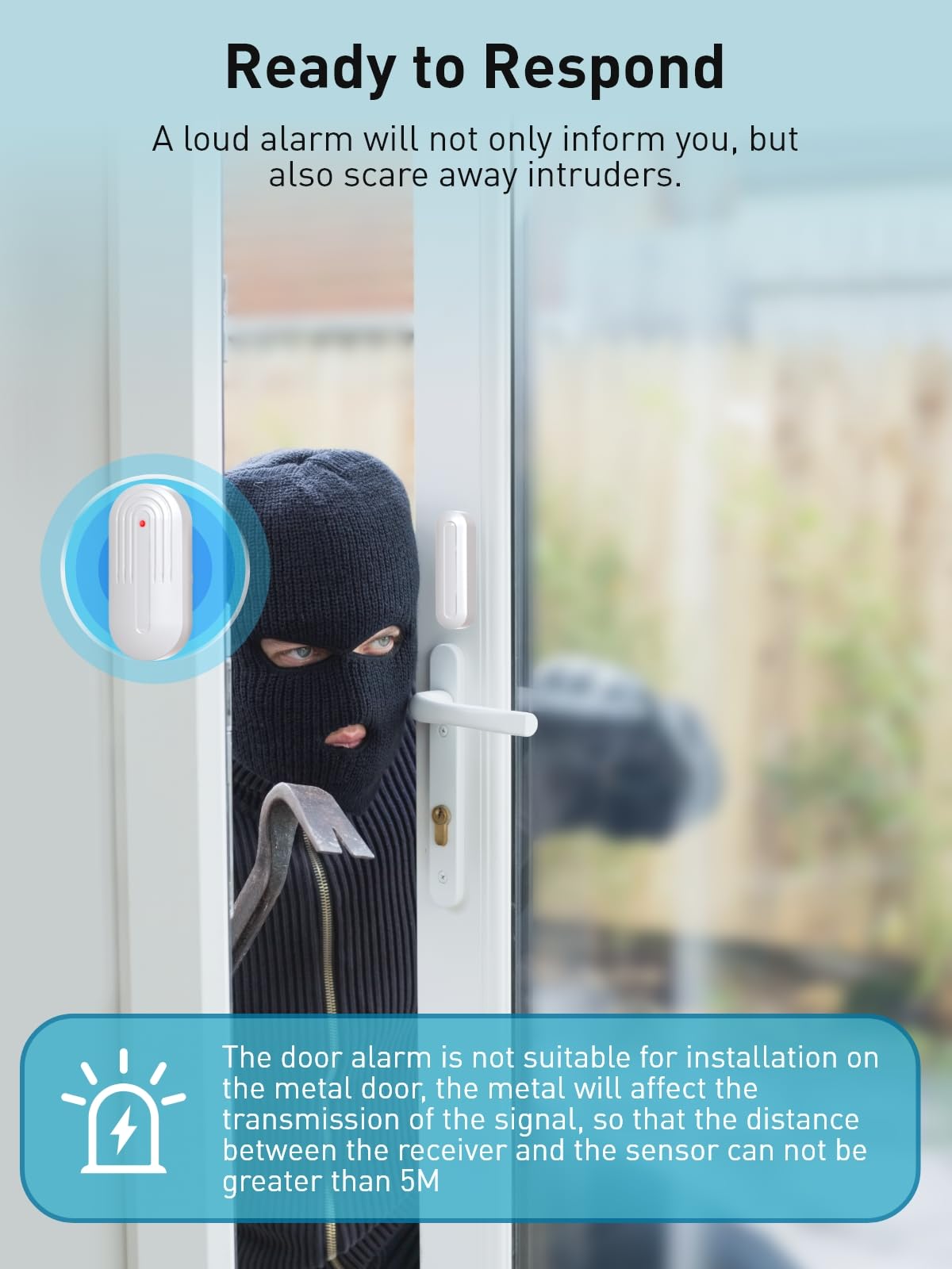 Door Chime,Wireless Door Sensor SanJie Door Alarm Chime with 55 Chimes 5 Adjustable Volume Mute Mode for Business/Home/Store,Door Open Sensor with 1000ft Range LED Indicators 1 Receiver +4 Sensors
