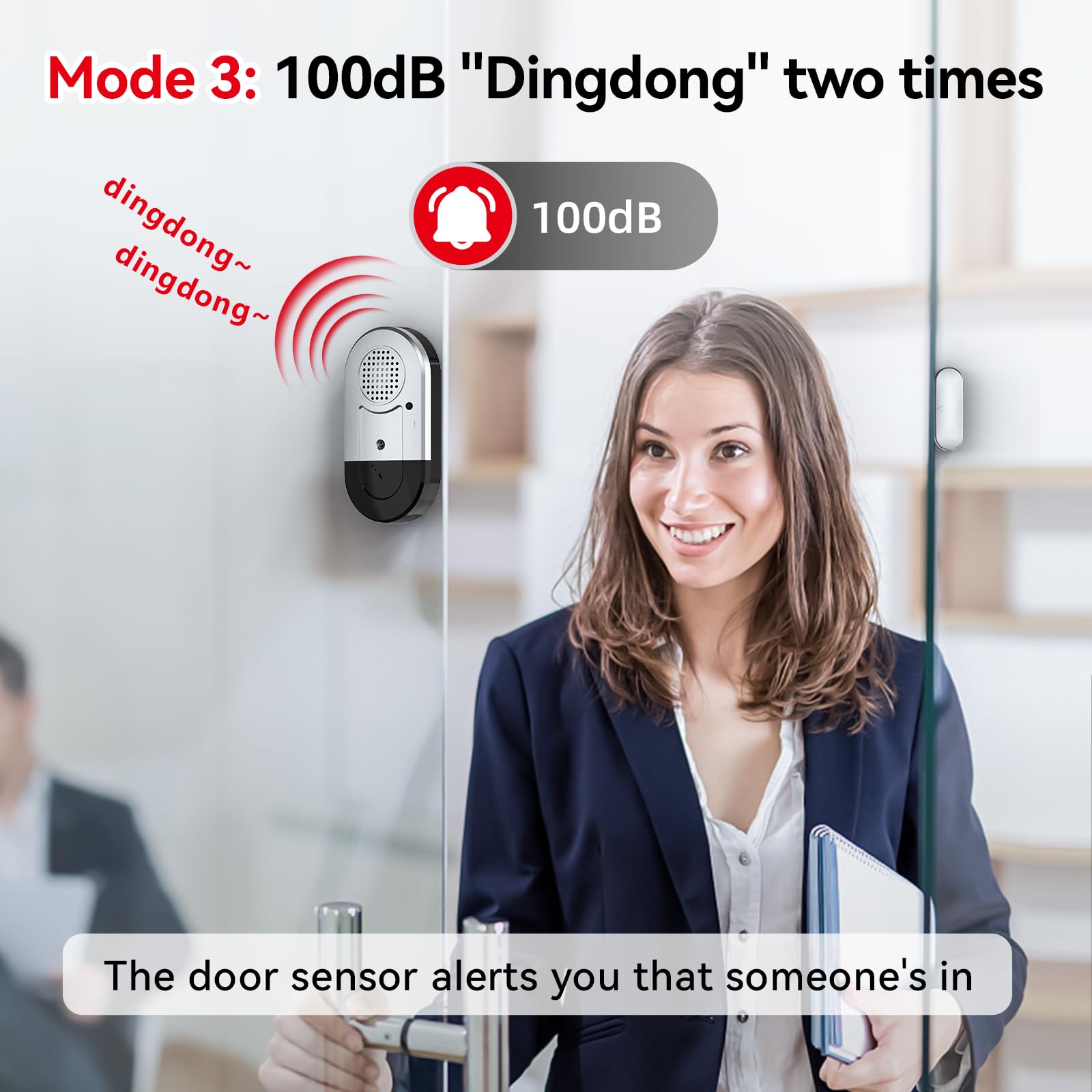Sanjie Door and Window Alarms – Loud Security Sensor for Home, Kids, Pool & Travel – Easy Install, Adjustable Volume, Long Battery Life