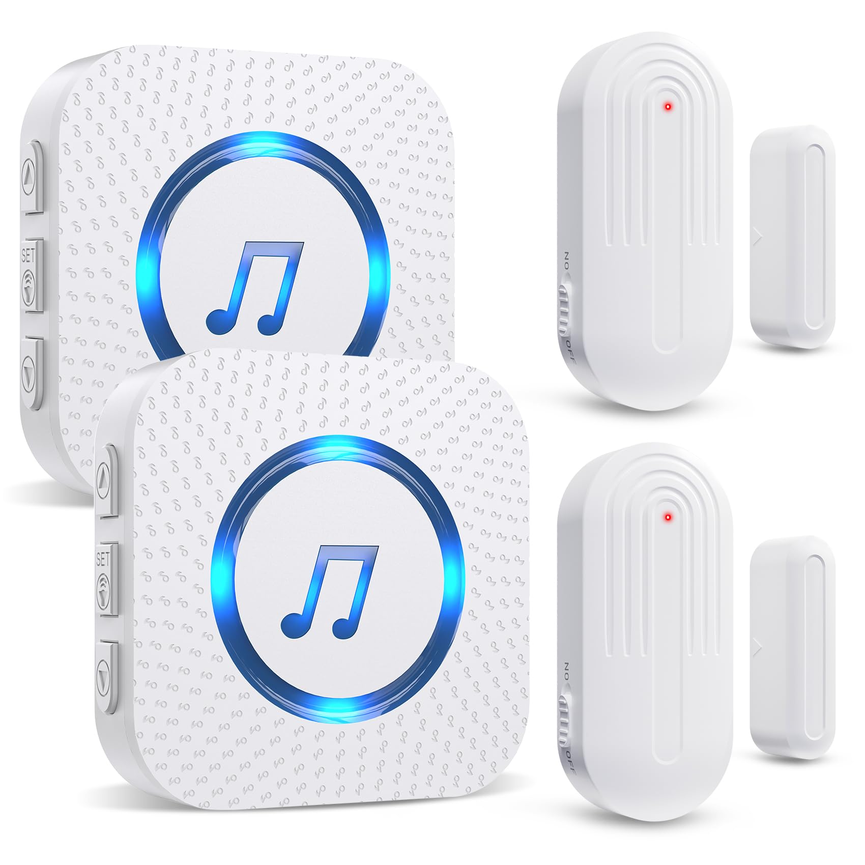 SanJie Wireless Door Chime for Business & Home – 500FT Range Entry Alert with 26 Chimes & Volume Control