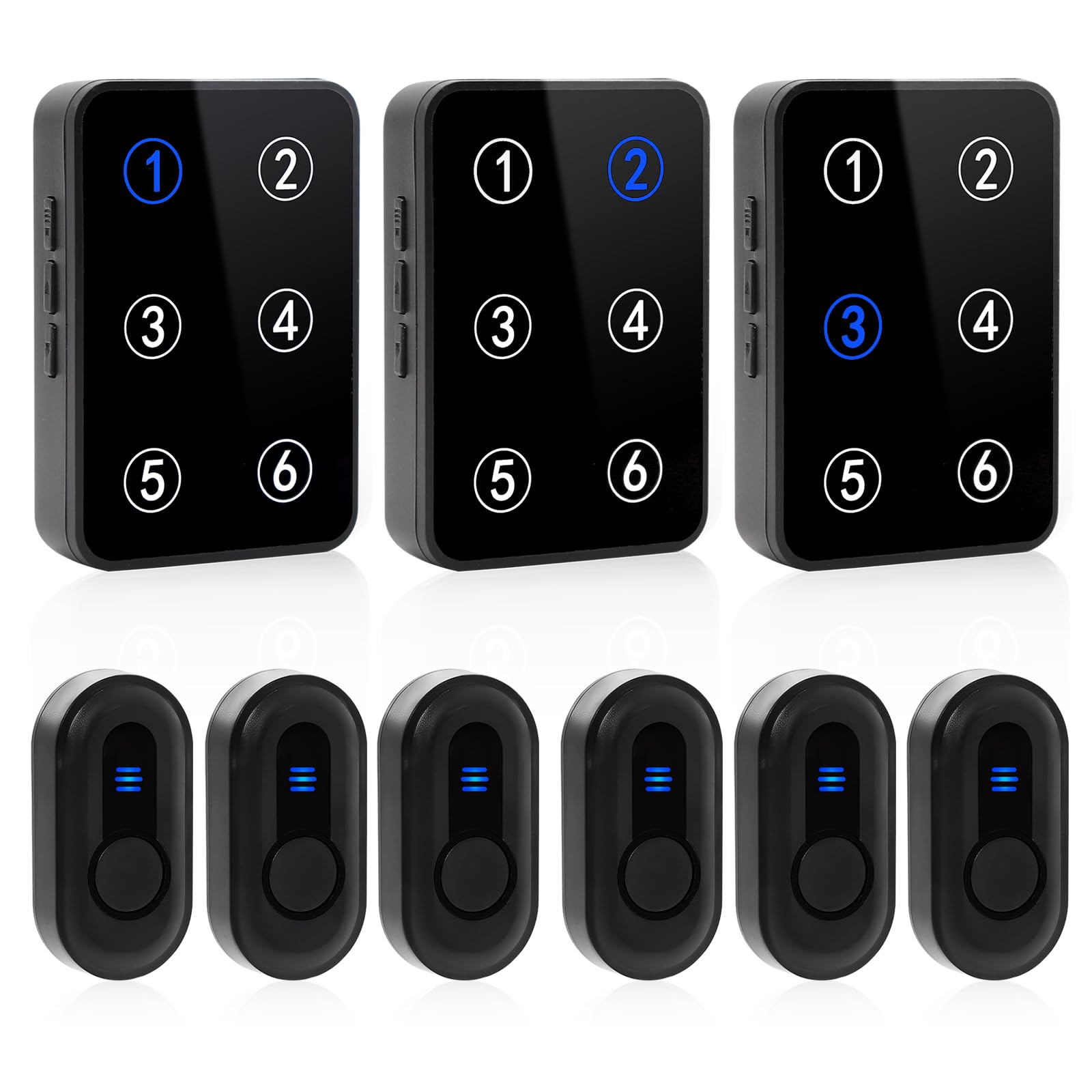 Sanjie Wireless Caregiver Pager for Elderly with Call Button & LED Display or Elderly/Patient/Disabled at Home/Hospital/Clinic