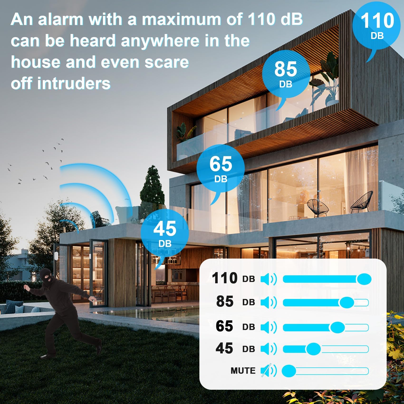 SanJie Wireless Door Chime for Business & Home – 500FT Range Entry Alert with 26 Chimes & Volume Control