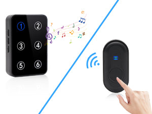 Daytech Wireless Caregiver Pager with LED Display – 500Ft Nurse Call System for Elderly & Patients (Waterproof Call Button)